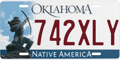 OK license plate 742XLY