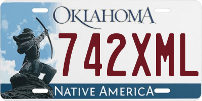 OK license plate 742XML