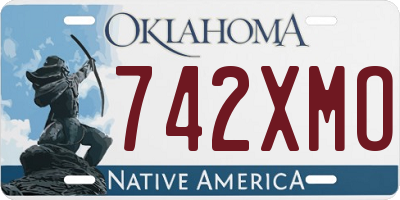 OK license plate 742XMO
