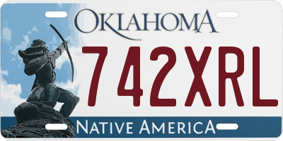 OK license plate 742XRL