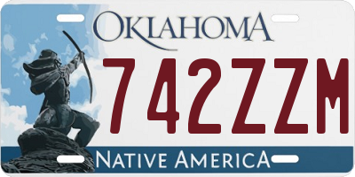 OK license plate 742ZZM