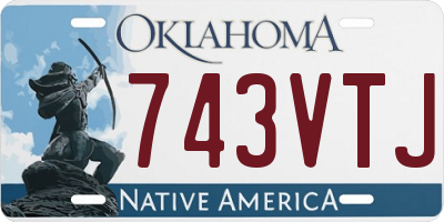 OK license plate 743VTJ