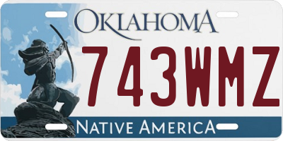 OK license plate 743WMZ