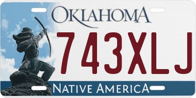 OK license plate 743XLJ