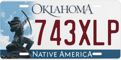 OK license plate 743XLP