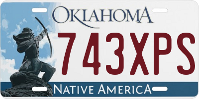 OK license plate 743XPS