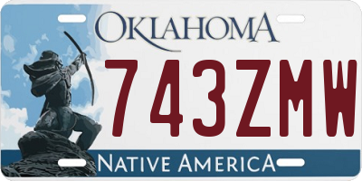 OK license plate 743ZMW