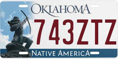 OK license plate 743ZTZ