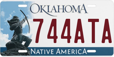 OK license plate 744ATA