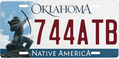 OK license plate 744ATB