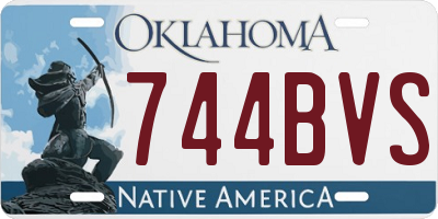 OK license plate 744BVS