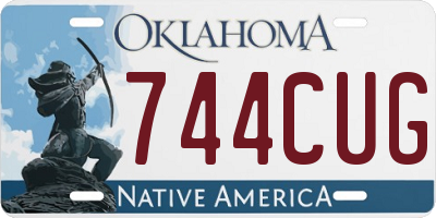 OK license plate 744CUG