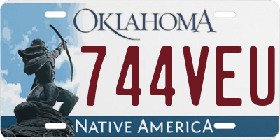 OK license plate 744VEU