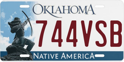 OK license plate 744VSB