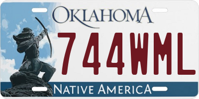 OK license plate 744WML