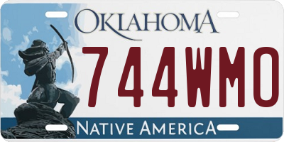 OK license plate 744WMO