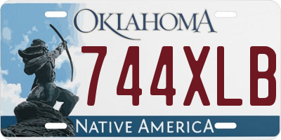 OK license plate 744XLB