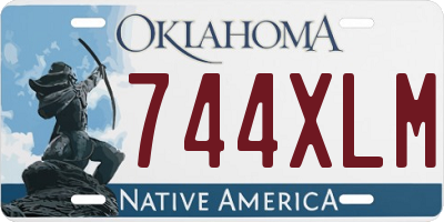 OK license plate 744XLM