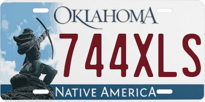 OK license plate 744XLS