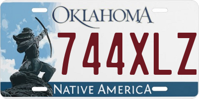 OK license plate 744XLZ
