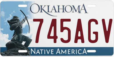 OK license plate 745AGV