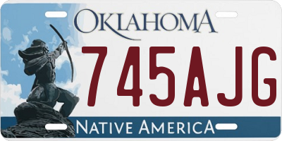 OK license plate 745AJG