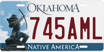 OK license plate 745AML