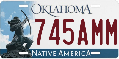 OK license plate 745AMM