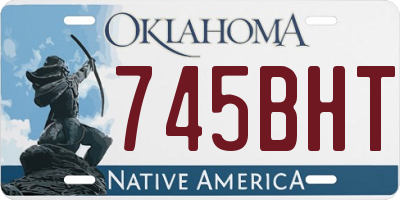 OK license plate 745BHT