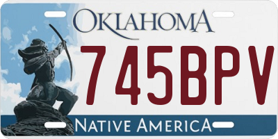 OK license plate 745BPV