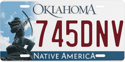 OK license plate 745DNV