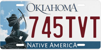 OK license plate 745TVT
