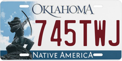 OK license plate 745TWJ