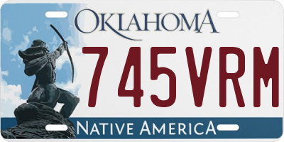 OK license plate 745VRM