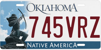 OK license plate 745VRZ