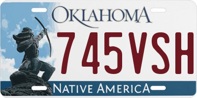 OK license plate 745VSH
