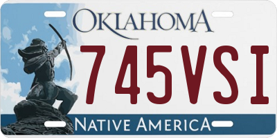 OK license plate 745VSI