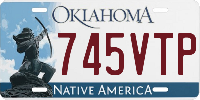 OK license plate 745VTP
