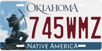 OK license plate 745WMZ