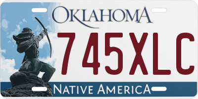 OK license plate 745XLC
