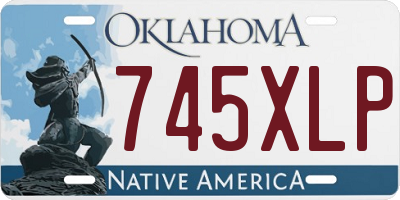 OK license plate 745XLP