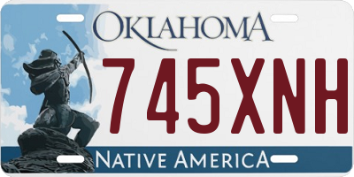 OK license plate 745XNH