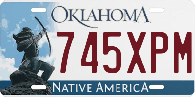 OK license plate 745XPM