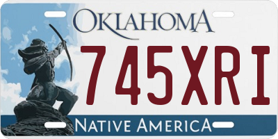 OK license plate 745XRI