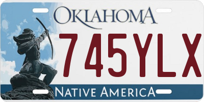 OK license plate 745YLX
