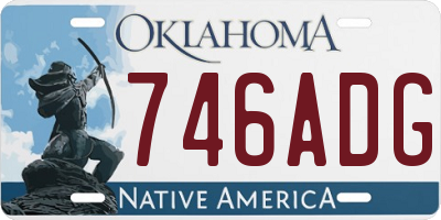 OK license plate 746ADG