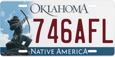OK license plate 746AFL