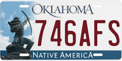 OK license plate 746AFS