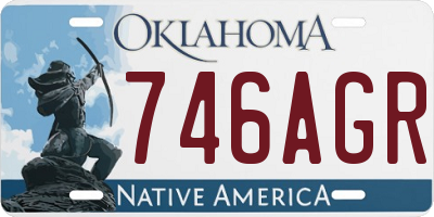 OK license plate 746AGR