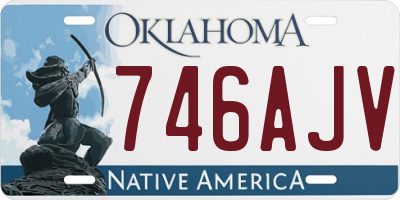 OK license plate 746AJV